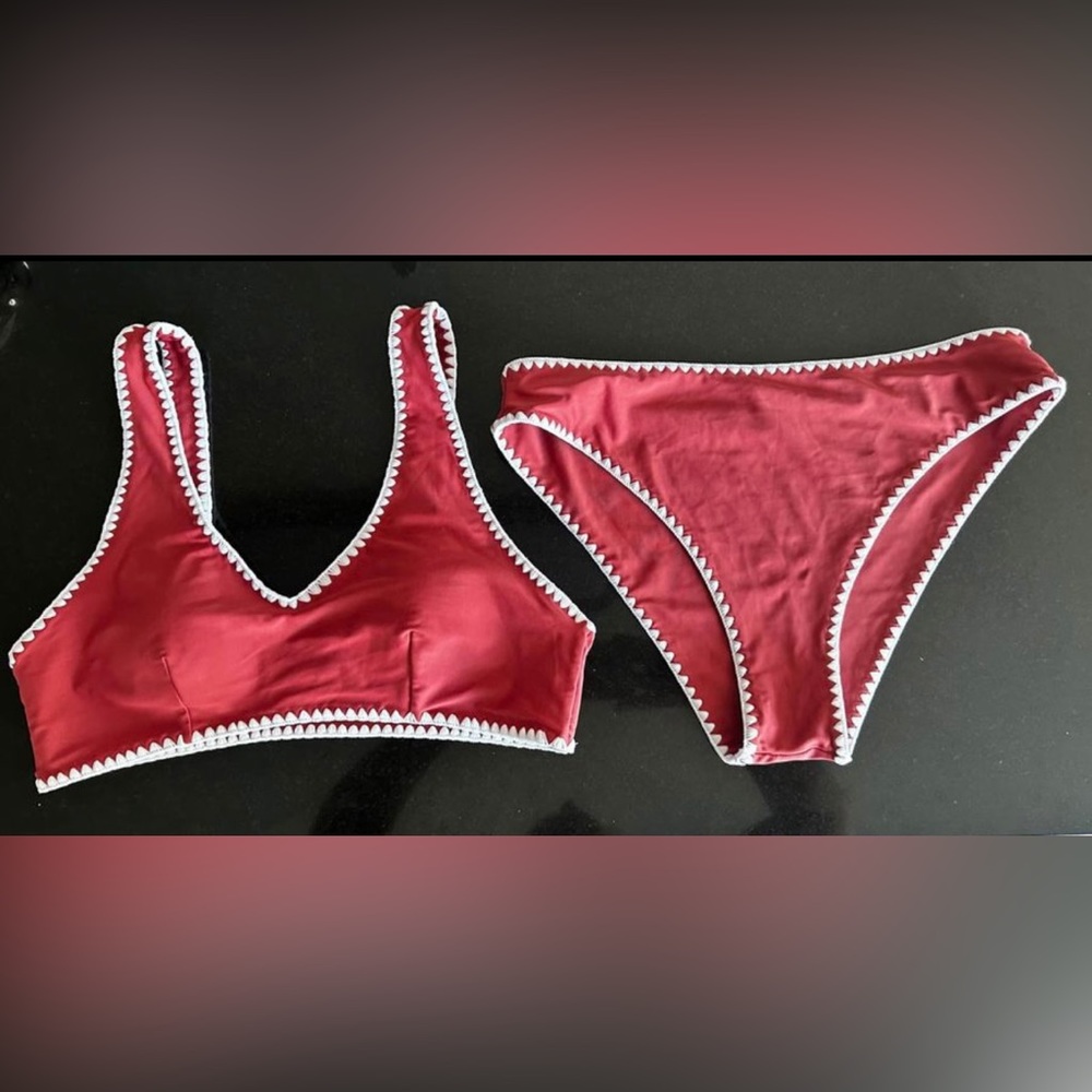 Cupshe Embroidered Bikini